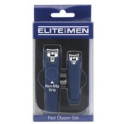 Wholesale - 2pc NAIL CLIPPER SET W/BLUE SOFT TOUCH GRIP C/P 72, UPC: 769898052262